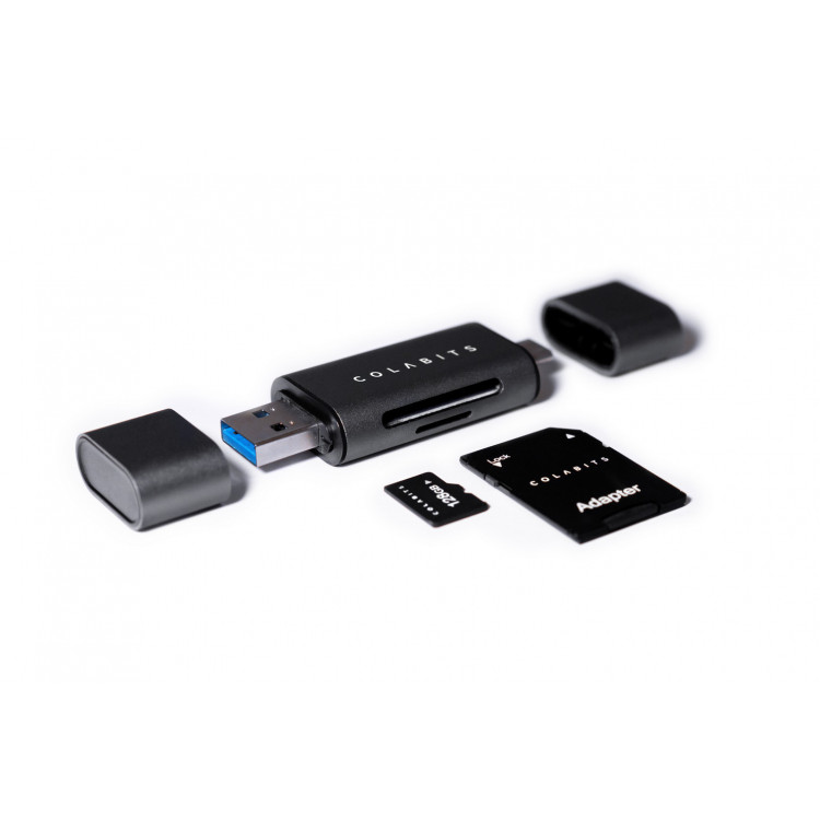 Adaptador USB 3.0 y Tipo C de tarjetas microSD