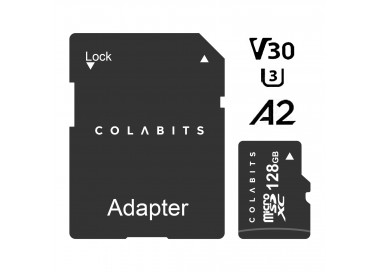 Tarjeta de Memoria Micro SD 128GB V30 U3 A2 + Adaptador